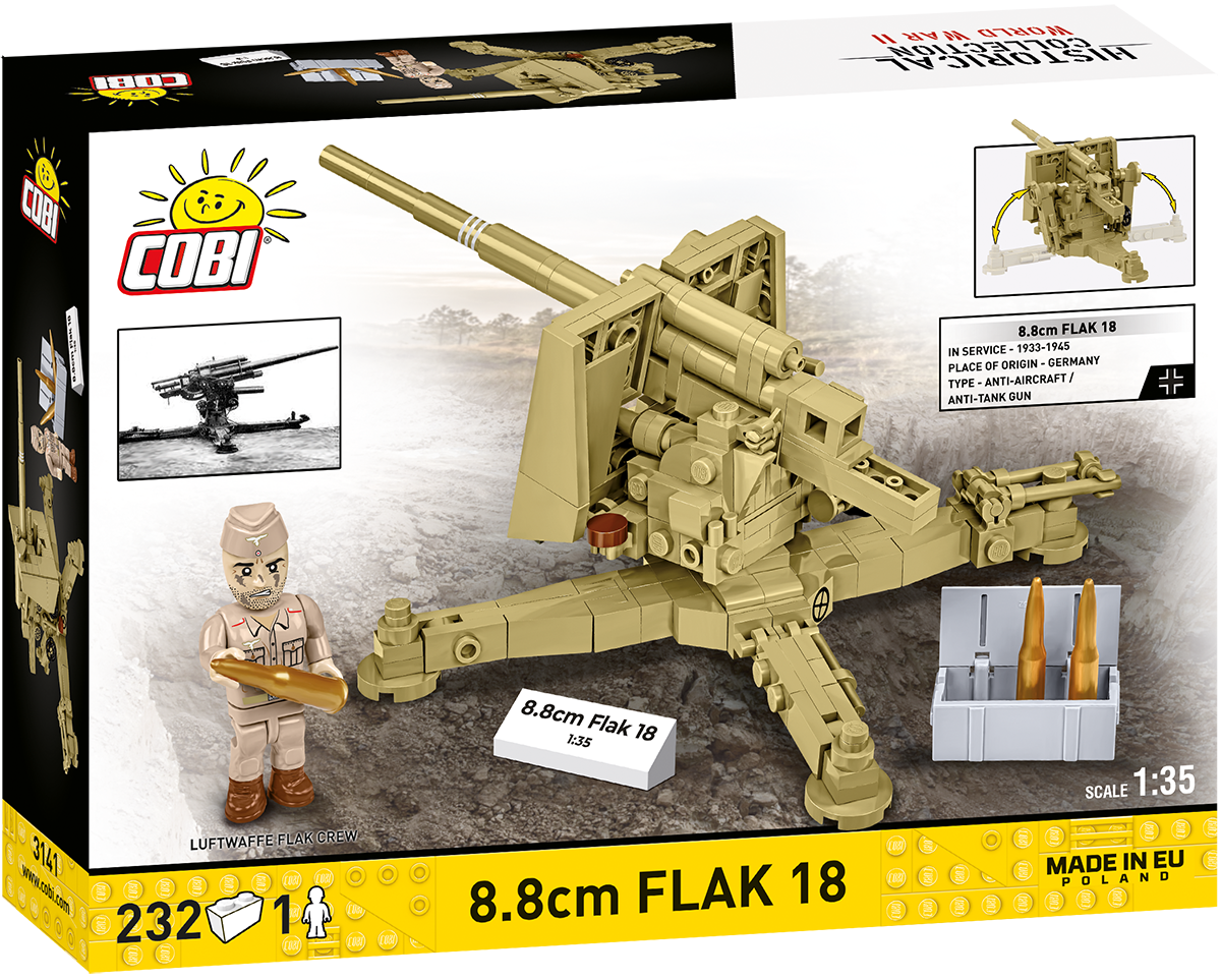 COBI 8.8cm FLAK 18 Artillery : Set #3141