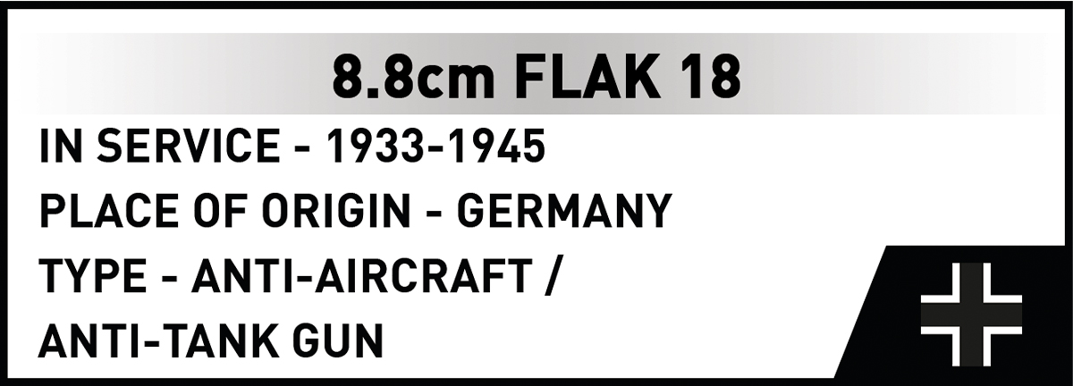 COBI 8.8cm FLAK 18 Artillery : Set #3141