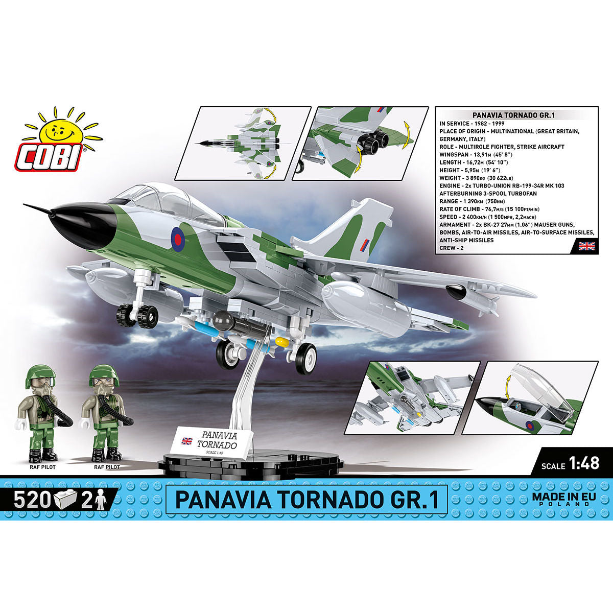 Avión de combate COBI Panavia Tornado GR.1: Conjunto n.° 5852
