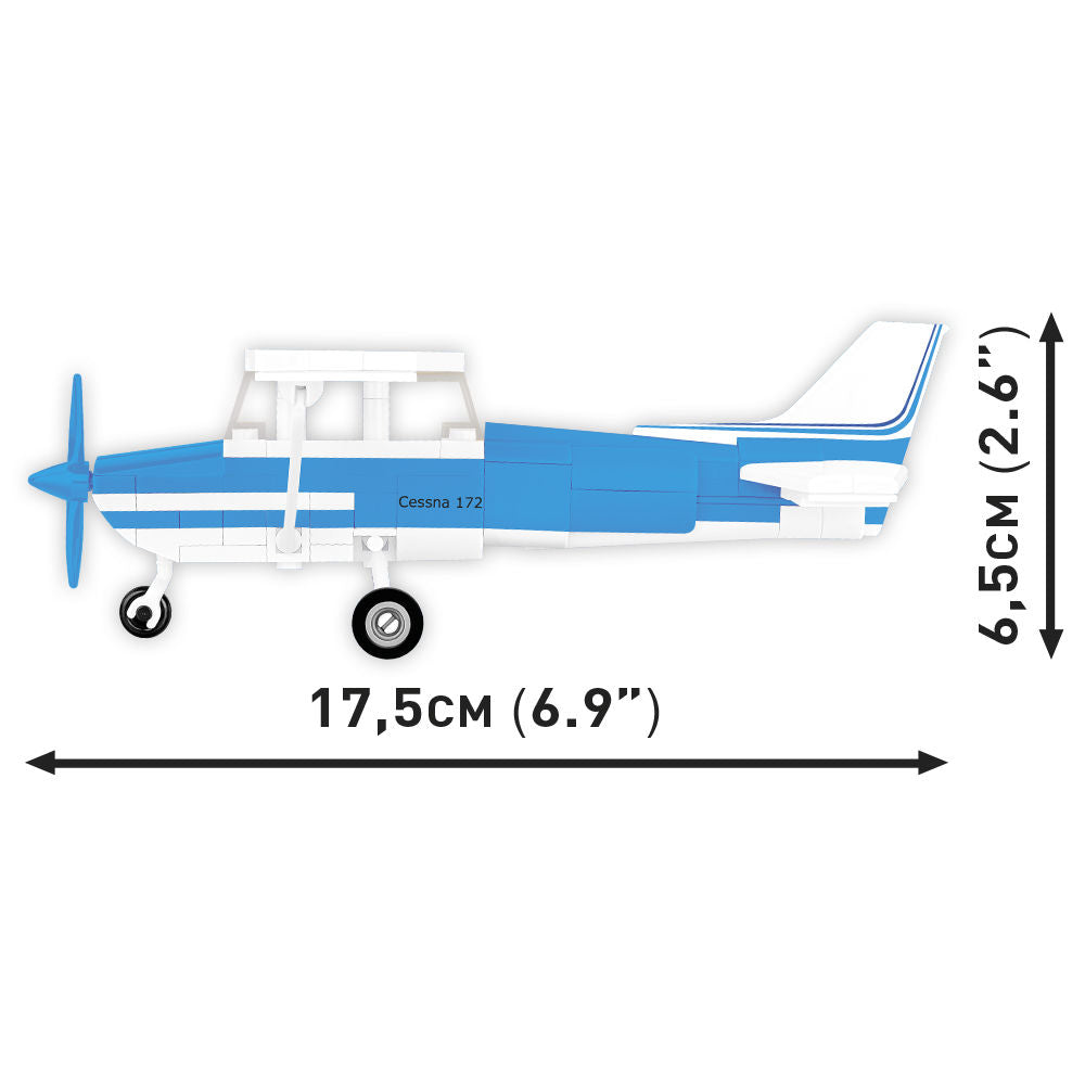 COBI Cessna 172 Skyhawk Aircraft (Blue & White): Set #26622