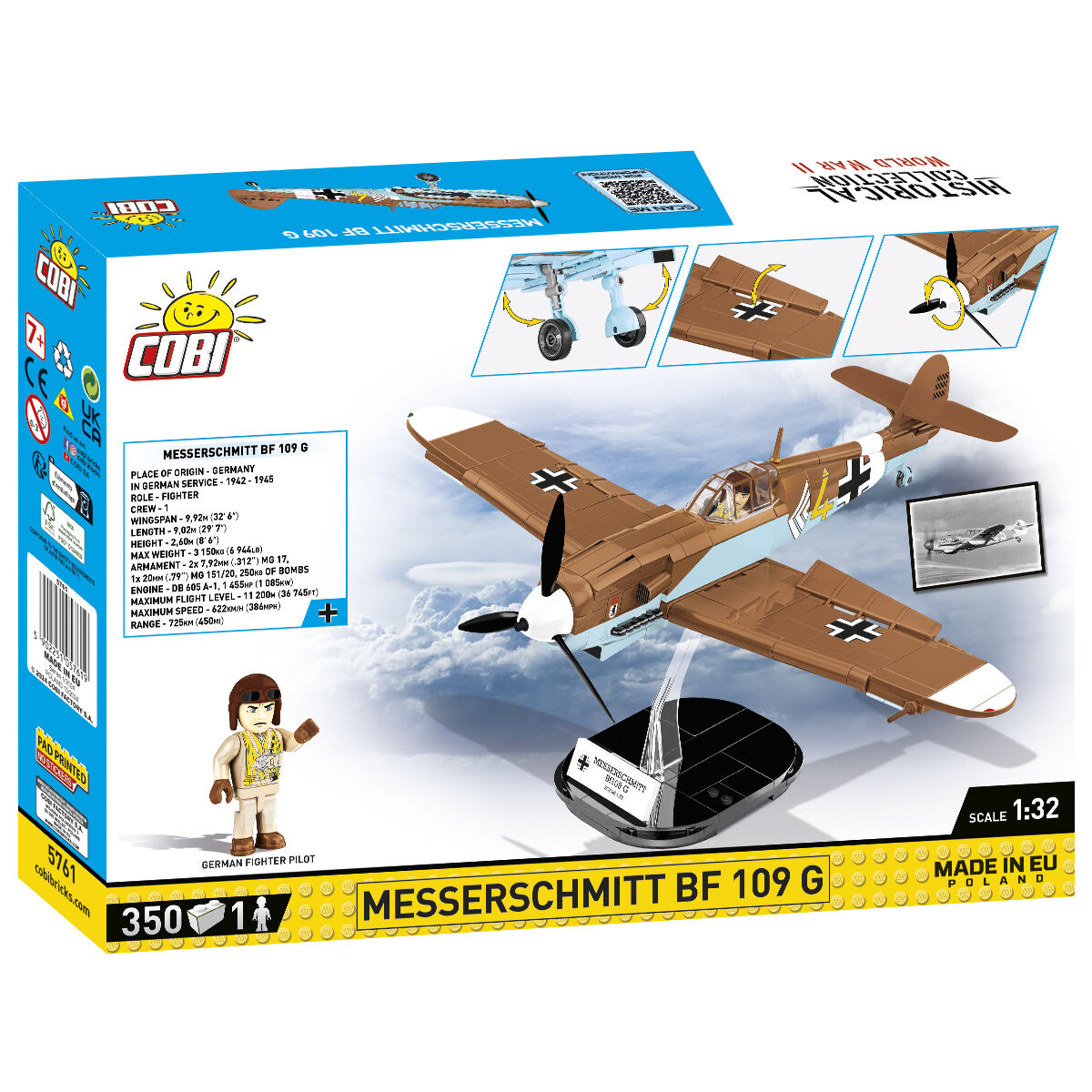 COBI Messerschmitt BF 109 G Fighter : Set #5761 – COBI Official Store
