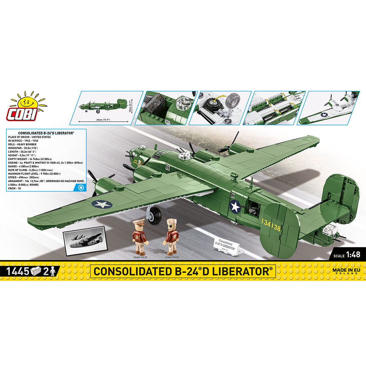 COBI Consolidated B-24D Liberator Bomber : Set #5739 – COBI