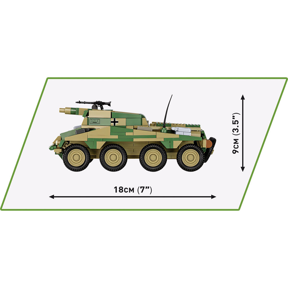 COBI Sd.Kfz. Vehículo blindado Stummel 234/3: Conjunto n.º 2288