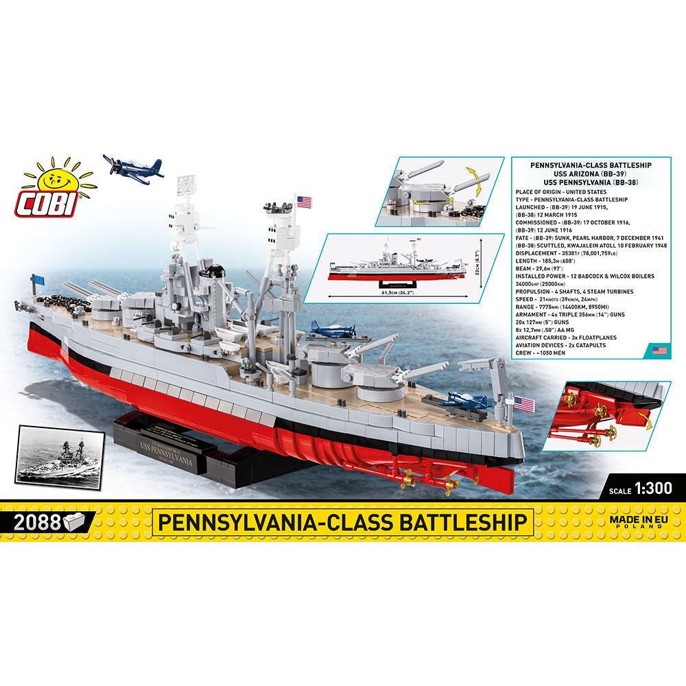 COBI EXECUTIVE EDITION Pennsylvania-Class Battleship: Set #4842