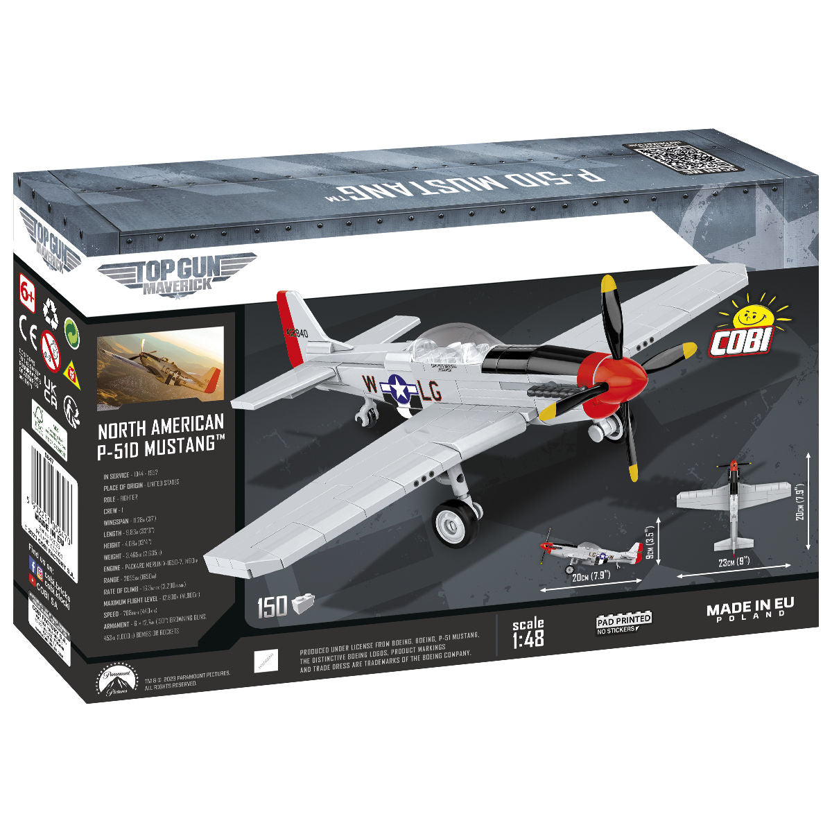 COBI TOP GUN P-51D Mustang Fighter 1:48: Set #5847