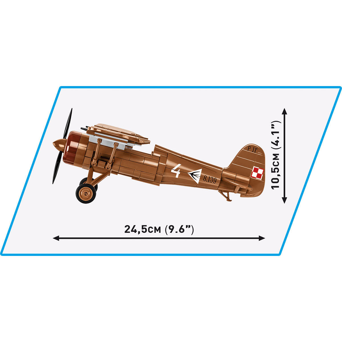 Avión de combate COBI PZL P.11c: Colección n.° 5742