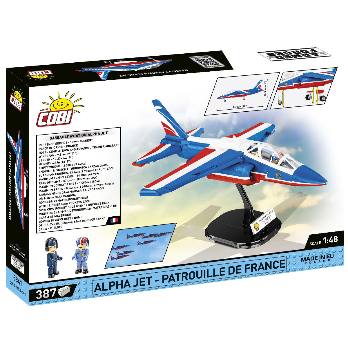 COBI Alpha Jet - Patrouille de France Attack Jet: Set #5841
