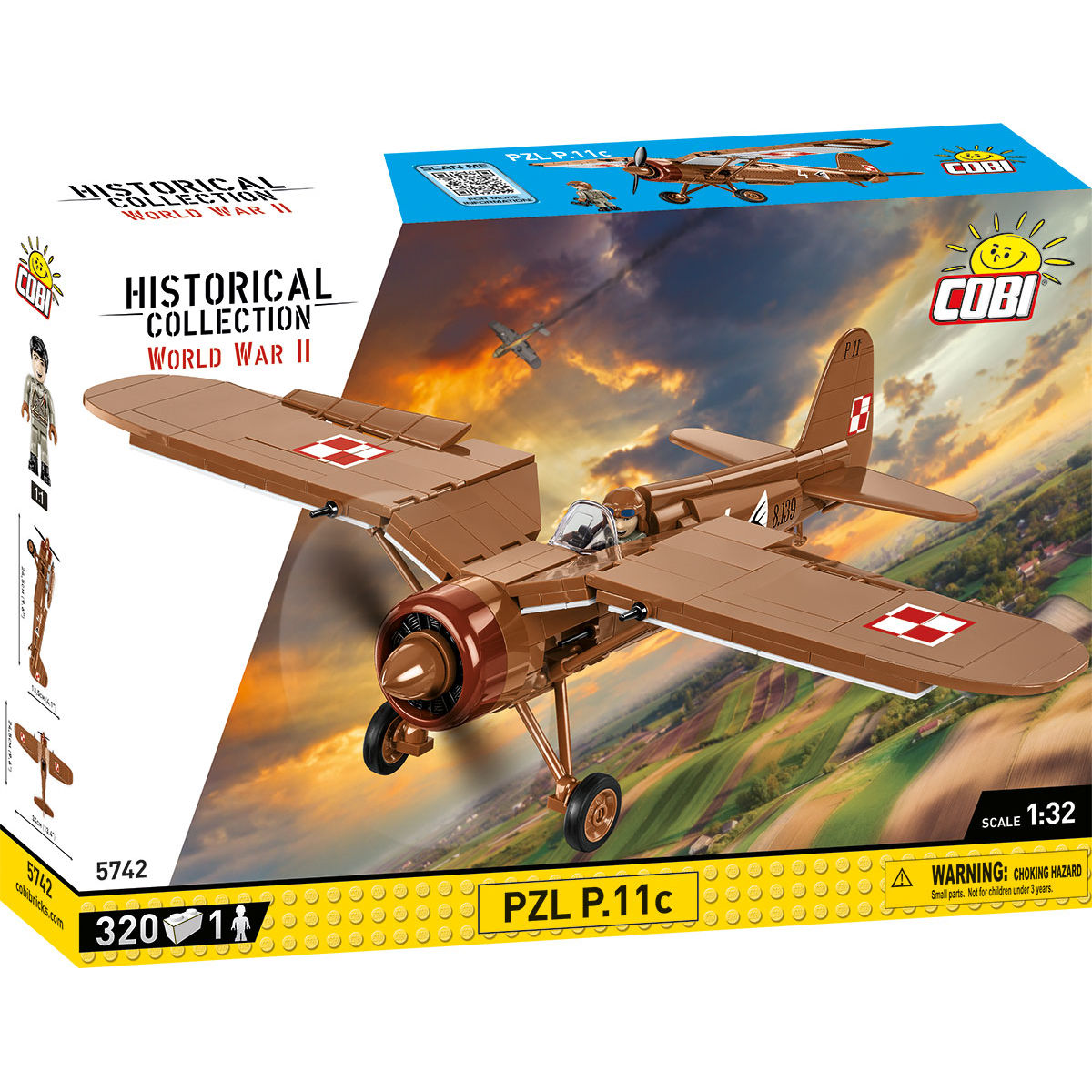 Avión de combate COBI PZL P.11c: Colección n.° 5742