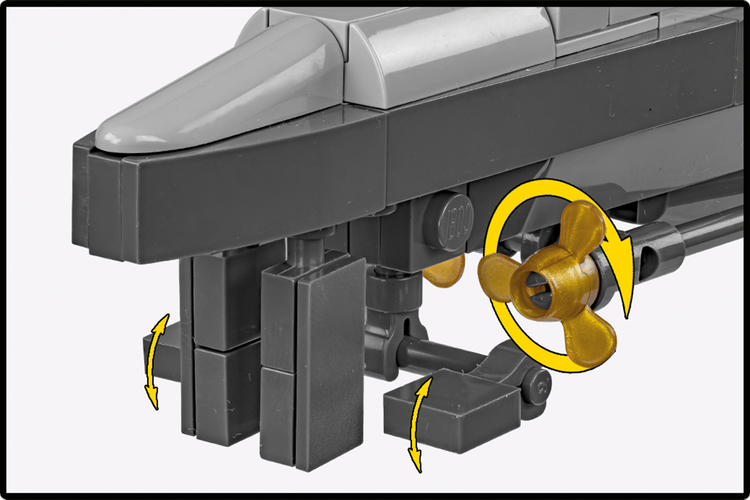 COBI U-Boot U-52 (Type VIIB) Submarine : Set #4852