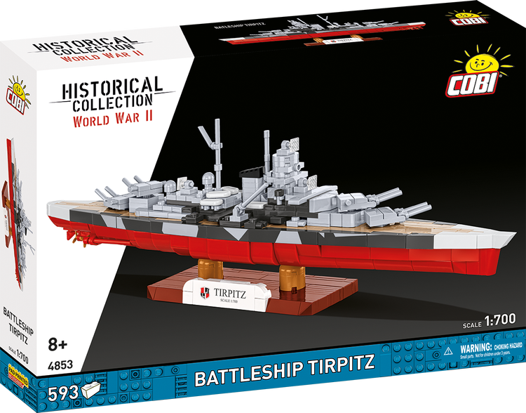 COBI German Battleship Tirpitz 1:700 Scale : Set #4853