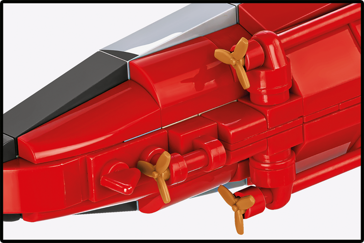 Acorazado alemán COBI Bismarck, escala 1:700: Set n.° 4854 