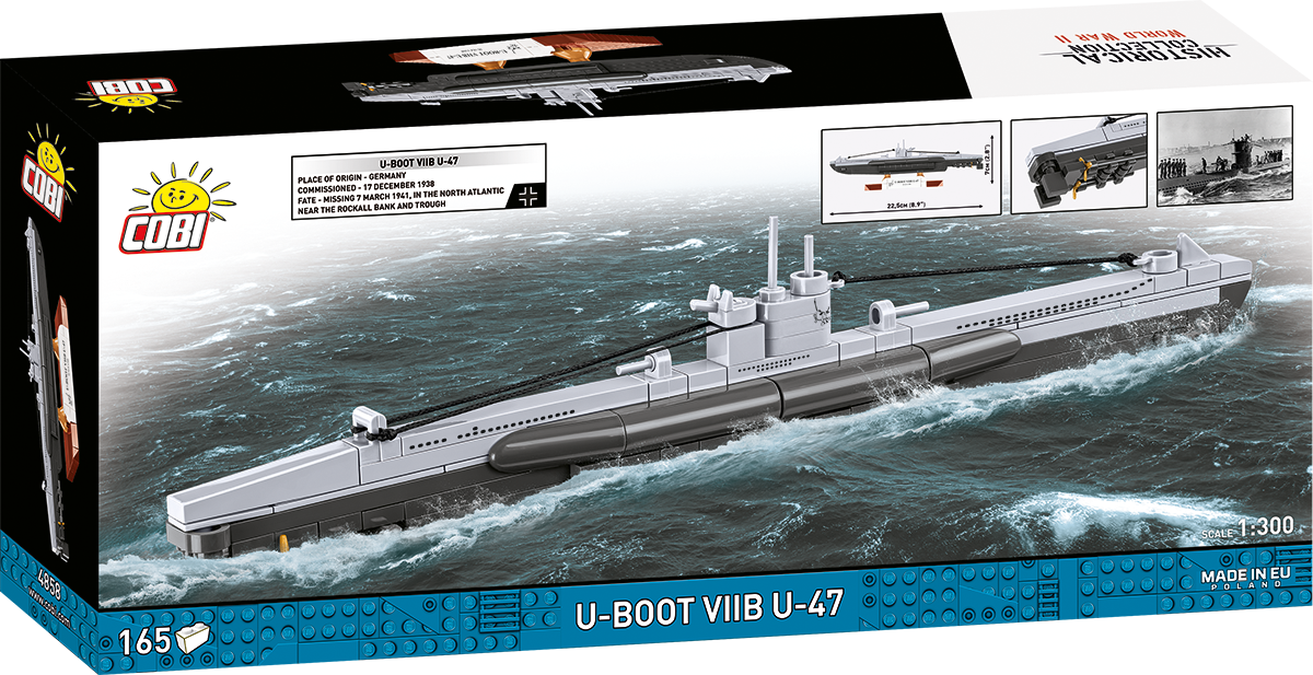 COBI U-Boot VIIB U-47 Submarine : Set #4858 – COBI Official Store