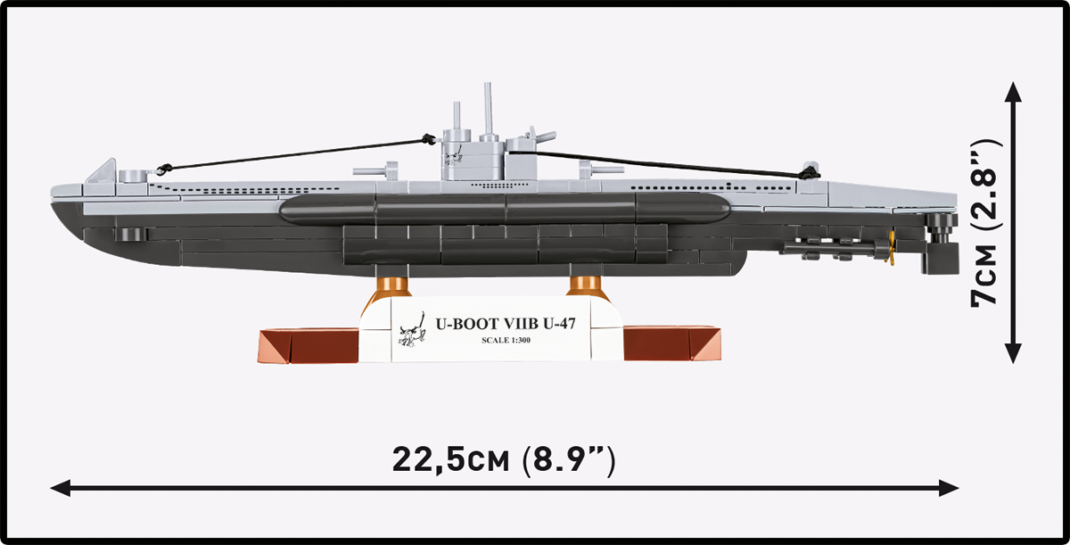 COBI U-Boot VIIB U-47 Submarine : Set #4858 – COBI Official Store