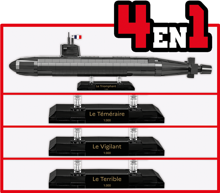 Submarino COBI Sous-Marin SNLE: Conjunto #4859 