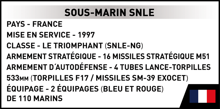 Submarino COBI Sous-Marin SNLE: Conjunto #4859 