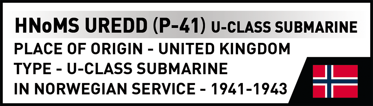 COBI HNoMS Uredd (P-41) U-Class Submarine : Set #4861