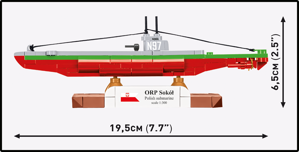 COBI ORP Sokół Polish Submarine : Set #4863