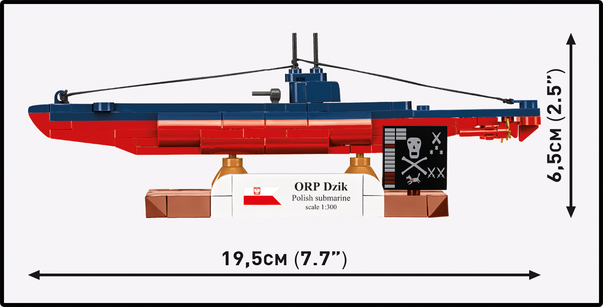 COBI ORP Dzik Polish Submarine : Set #4864