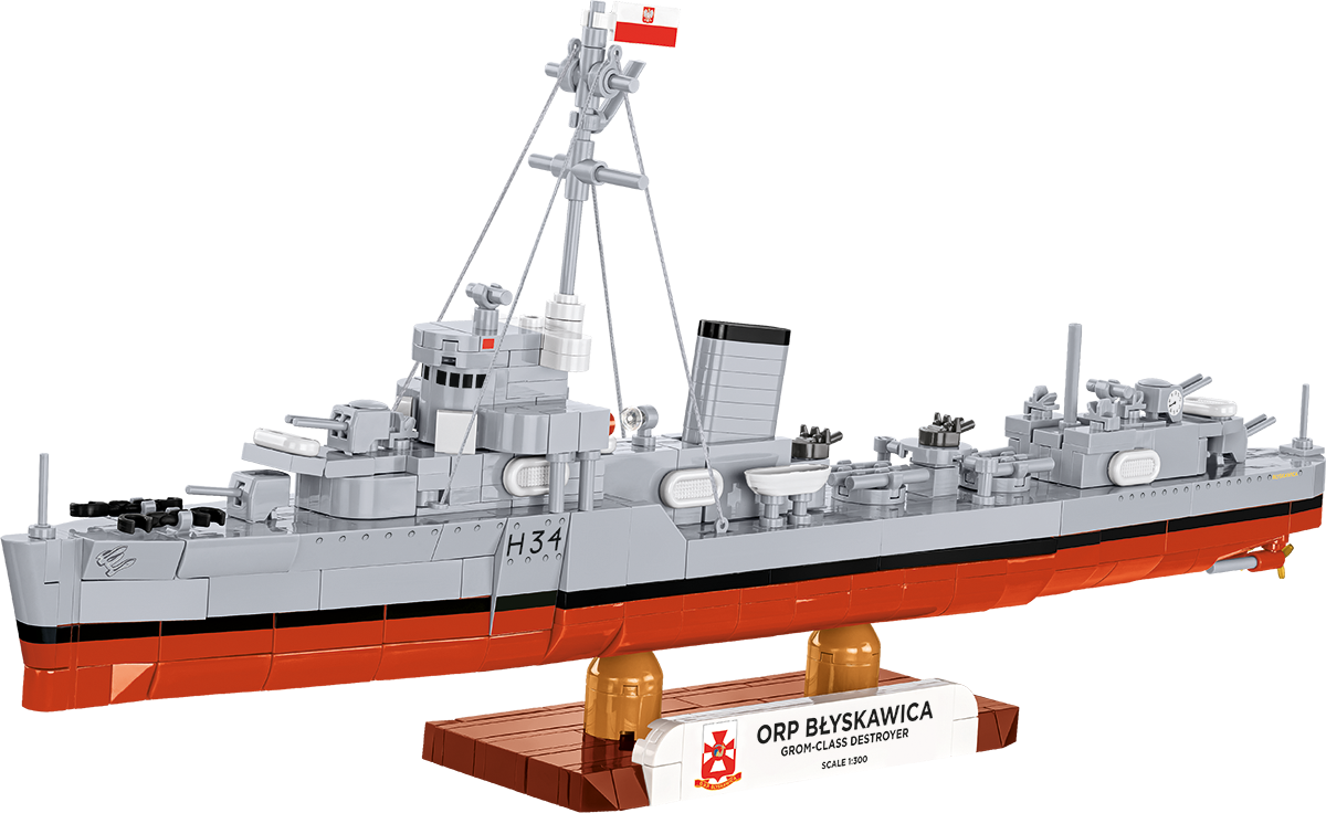 COBI ORP Błyskawica Destroyer: Set #4865