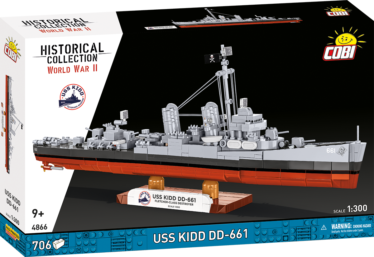 COBI USS Kidd DD-661 Destroyer: Set #4866