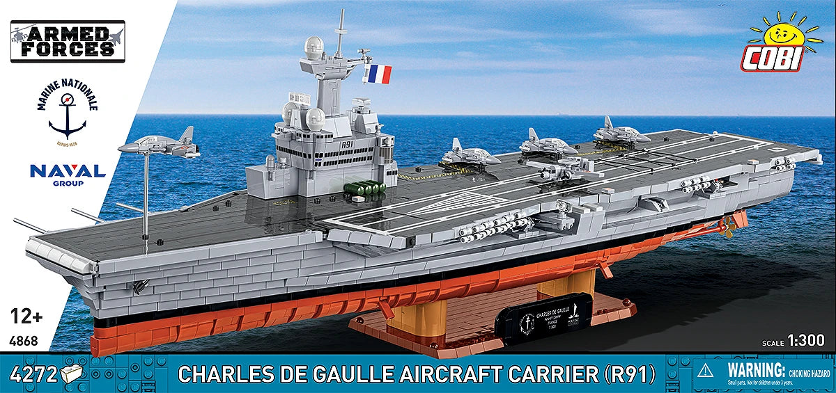 COBI Charles de Gaulle Aircraft Carrier (R91): Set #4868
