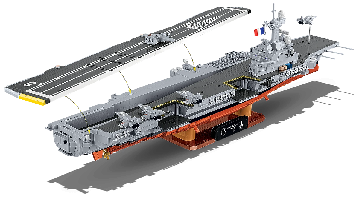 COBI Charles de Gaulle Aircraft Carrier (R91): Set #4868