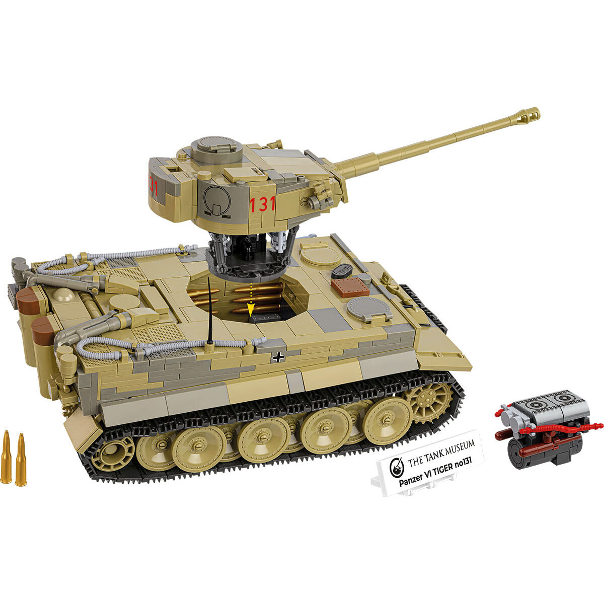 COBI Tank Museum Panzer Tiger VI No. 131 Tank: Set #2588