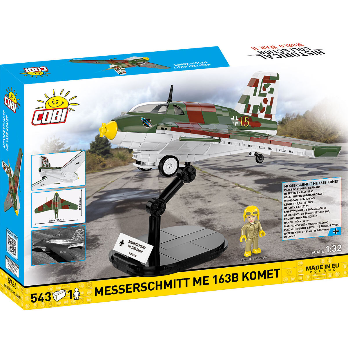 COBI Messerschmitt Me 163B Komet Jet Fighter: Set #5766 – COBI