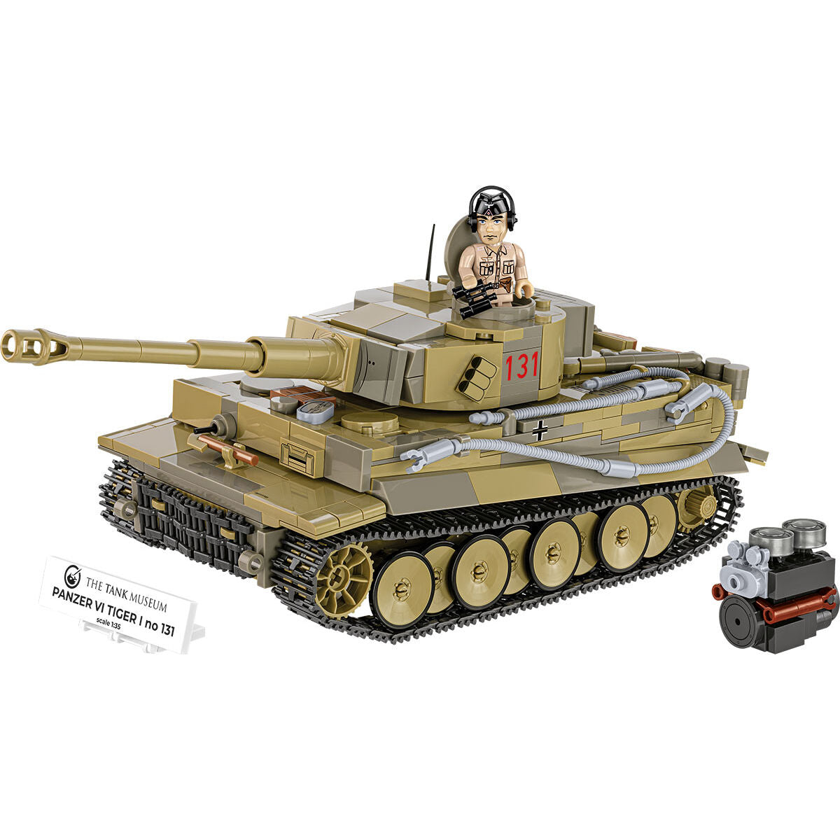 Tanque COBI PANZER VI Tiger I n.° 131: Serie n.° 3123