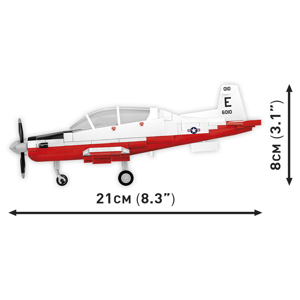 COBI Beechcraft T-6 Texan II Turbohélice Rojo/Blanco: Conjunto n.° 26625