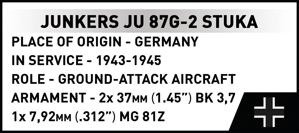 Bombardiere in picchiata Junkers JU 87G-2 STUKA COBI: SET #5767