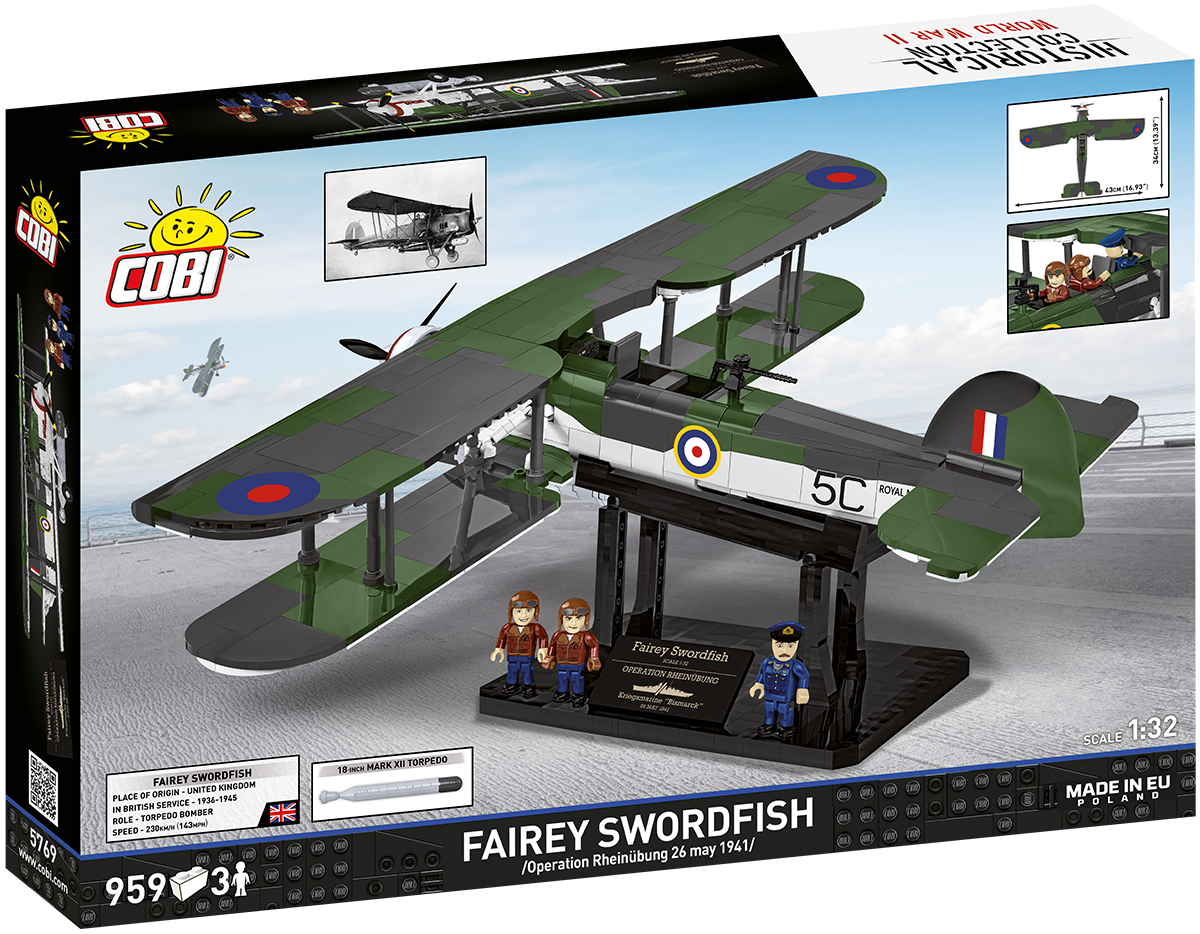 COBI EXECUTIVE EDITION Fairey Swordfish Torpedo Bomber: Set #5769