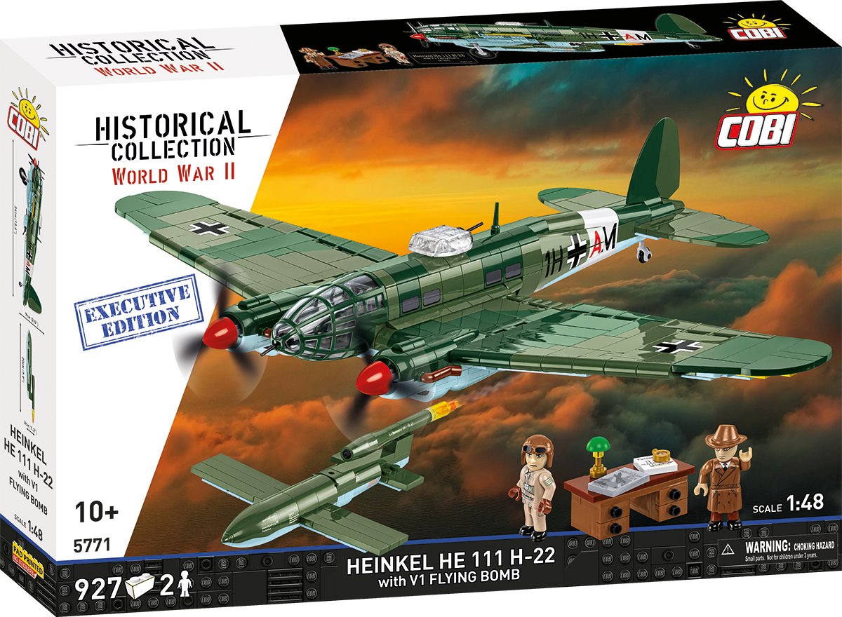COBI Heinkel HE 111 H-22 Medium Bomber w/ V1 Flying Bomb: Set #5771
