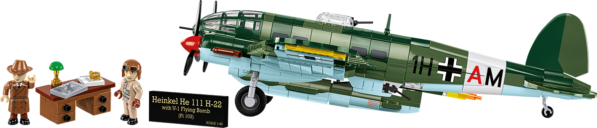 COBI Heinkel HE 111 H-22 Medium Bomber w/ V1 Flying Bomb: Set #5771