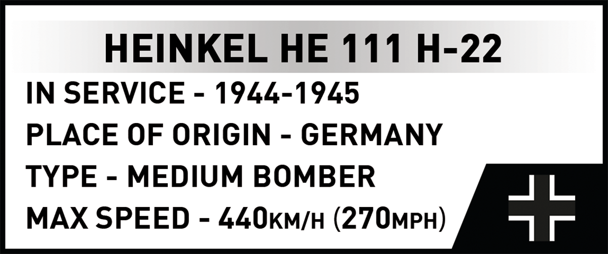 COBI Heinkel HE 111 H-22 Medium Bomber w/ V1 Flying Bomb: Set #5771