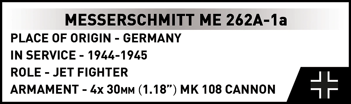 COBI Messerschmitt Me 262 A-1A: Set #5776