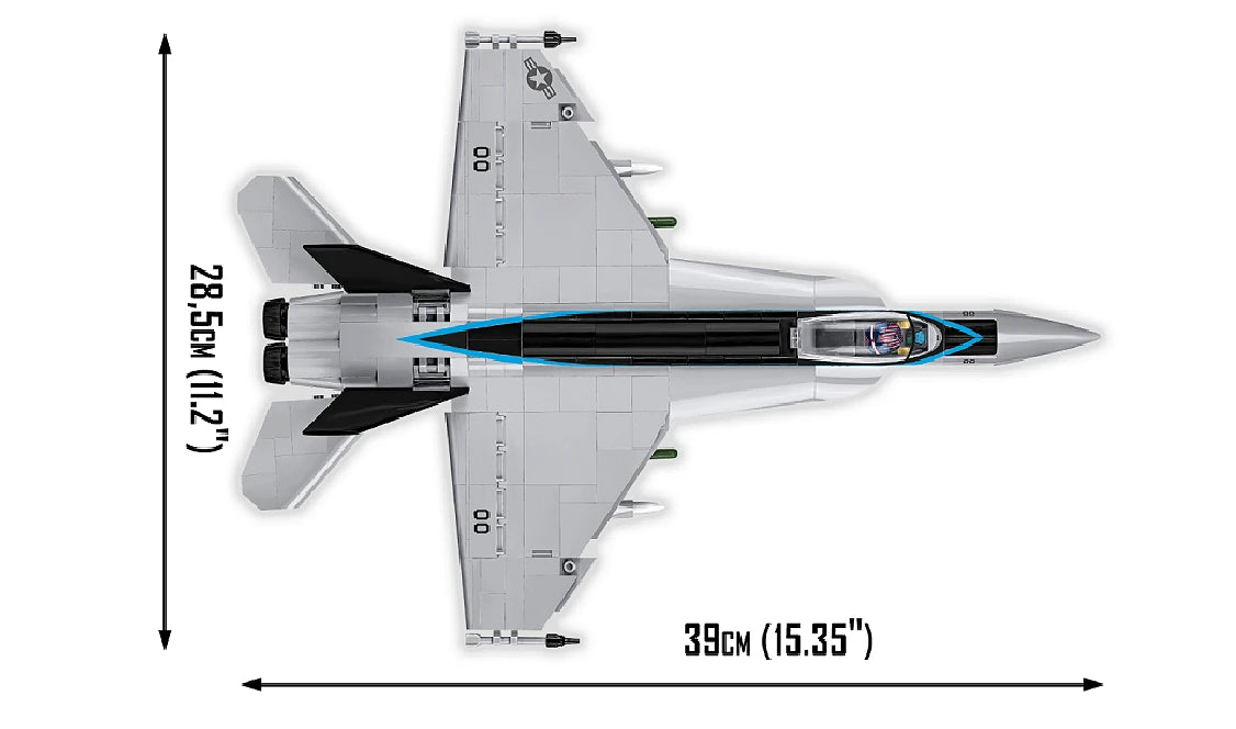 Avión COBI TOP GUN F/A-18E Super Hornet, versión 2: SET #5805A