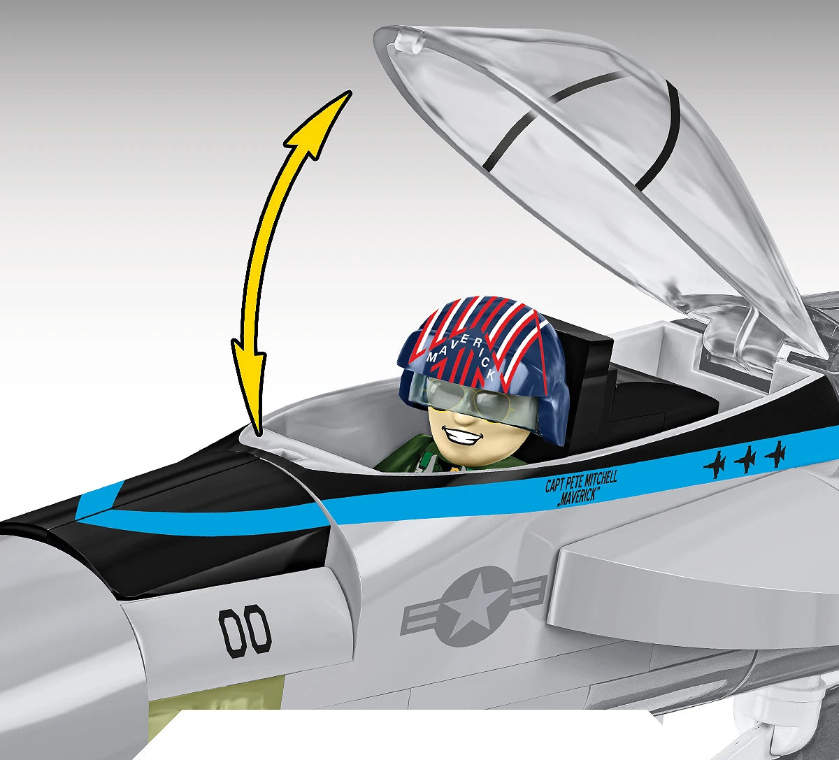 Avión COBI TOP GUN F/A-18E Super Hornet, versión 2: SET #5805A