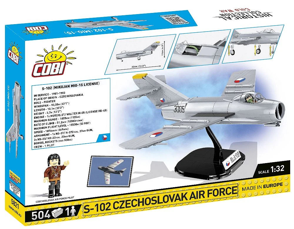 COBI S-102 Czechoslovak Air Force Fighter Jet: Set #5821
