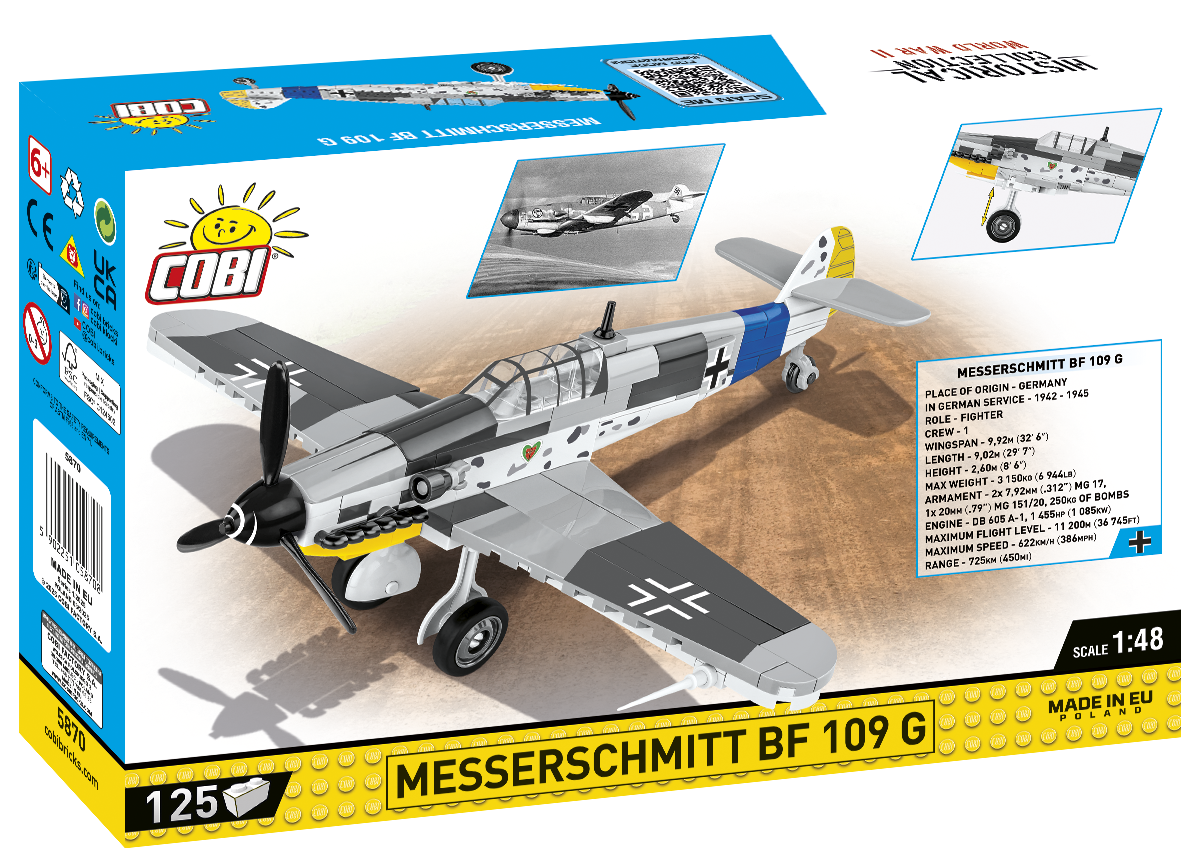 Caza COBI Messerschmitt BF 109 G: Serie n.° 5870 