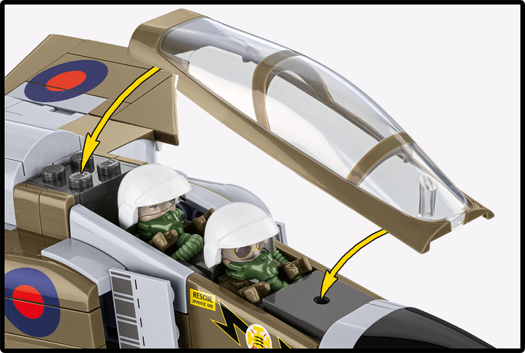 COBI F-4M Phantom II (FGR.2) Jet Fighter: Conjunto #5908