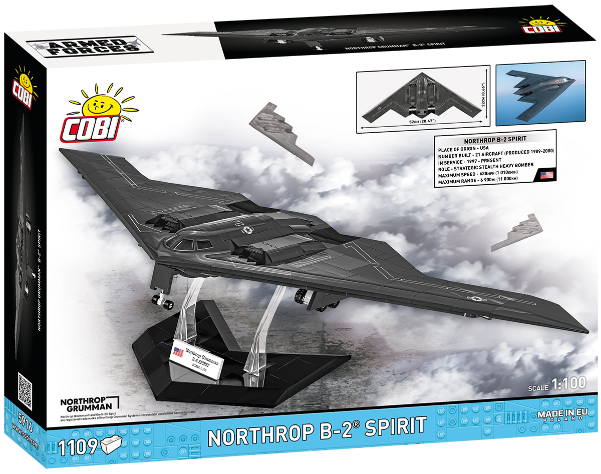 Bombardero furtivo COBI Northrop B-2 Spirit: Set n.° 5916 