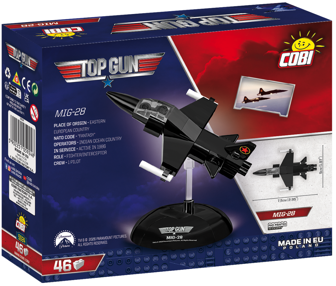 COBI TOP GUN MIG-28 Fighter 1:300 Scale : Set #5924 – COBI Official Store