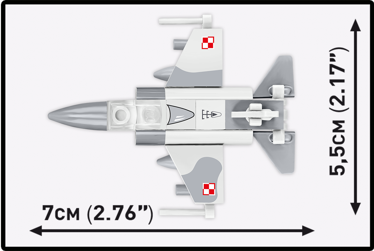 COBI F-16C Fighting Falcon Polish Fighter 1:300 Scale : Set #5929