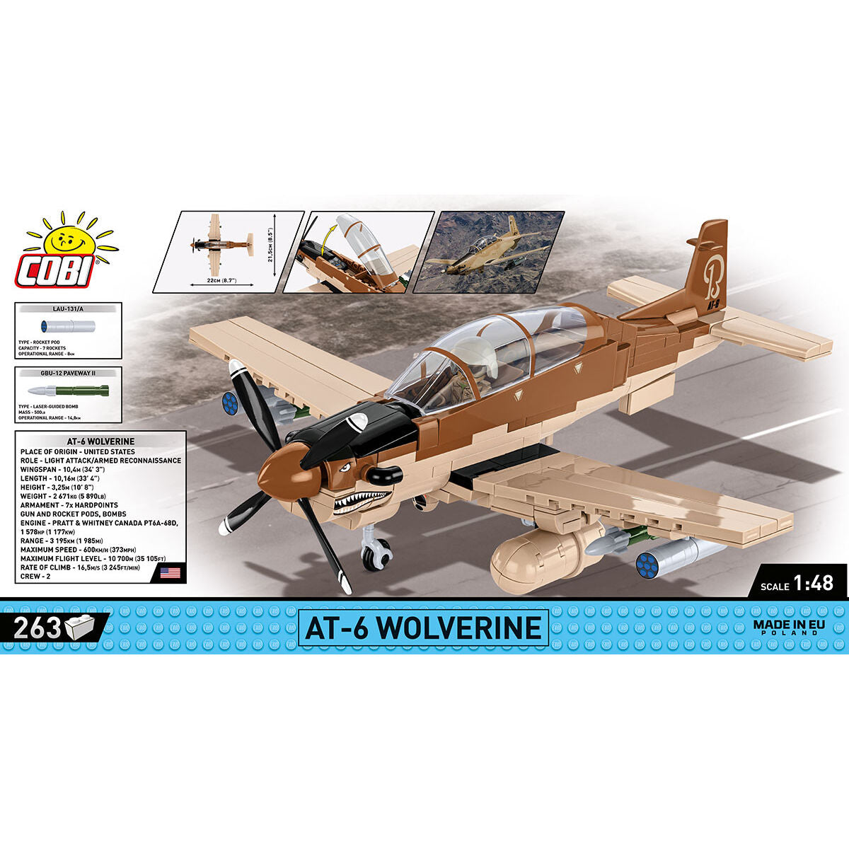 COBI Beechcraft AT-6 Wolverine Turboprop: Set #5905 – COBI