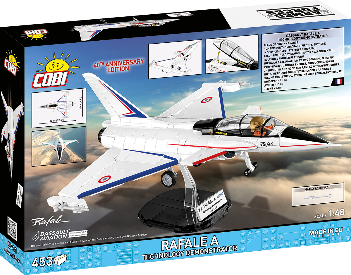 COBI Dassault Rafale A Technology Demonstrator Fighter Jet: Set #5931