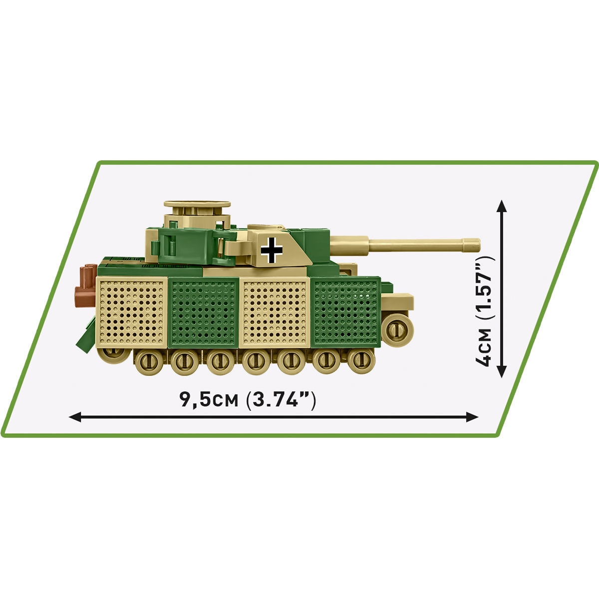COBI Panzer IV Ausf. J Tank Escala 1:72: Conjunto #3097