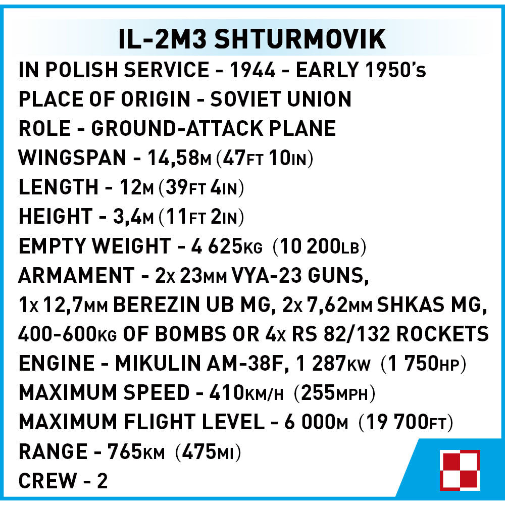 COBI Ilyushin IL-2M3 Shturmovik, Konstruktionsspielzeug COBI Ilyushin IL-2M3 Shturmovik, Konstruktionsspielzeug