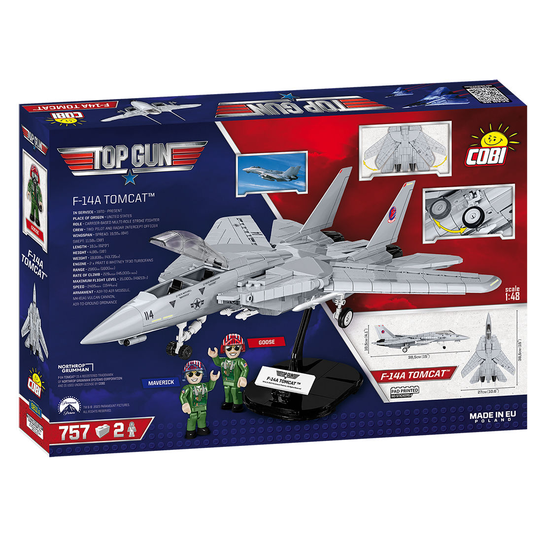 COBI Top Gun F-14A Tomcat Fighter: Set #5811A