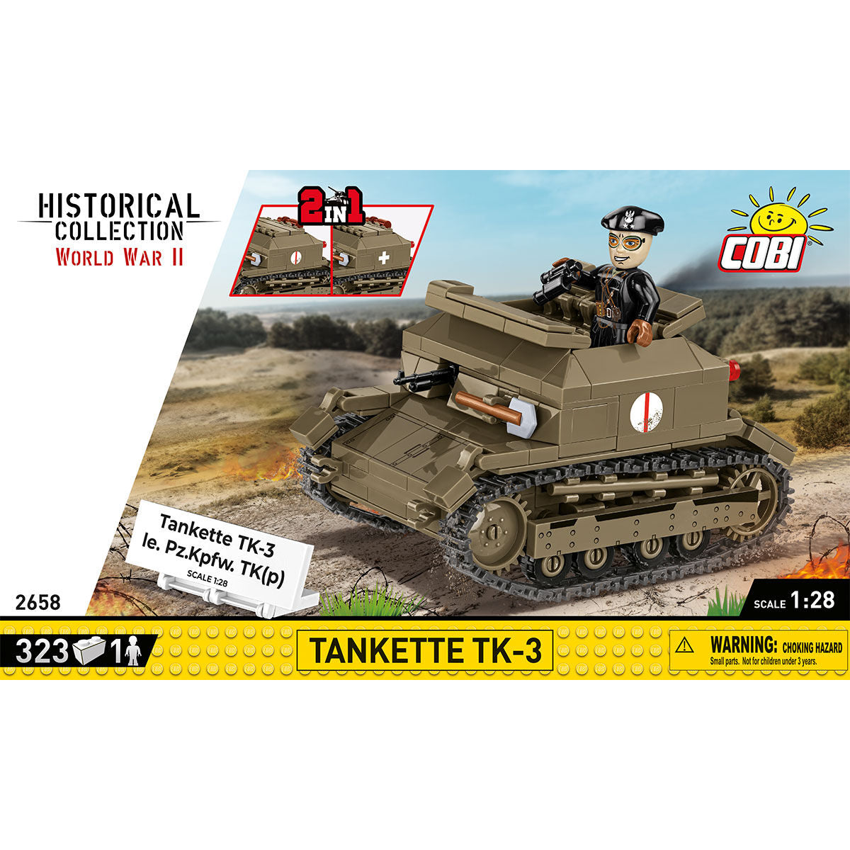 ★Tanka★ ①②③ 3台セット COBI Tankette TK-3 Tank: Set #2658 – COBI Official Store